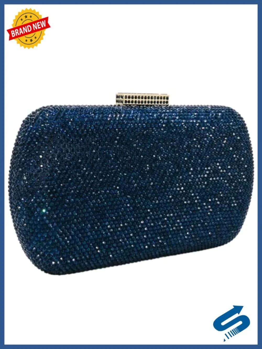 Mini Rhinestone Clutch Purse with Chain Straps for Women Formal Evening Bag